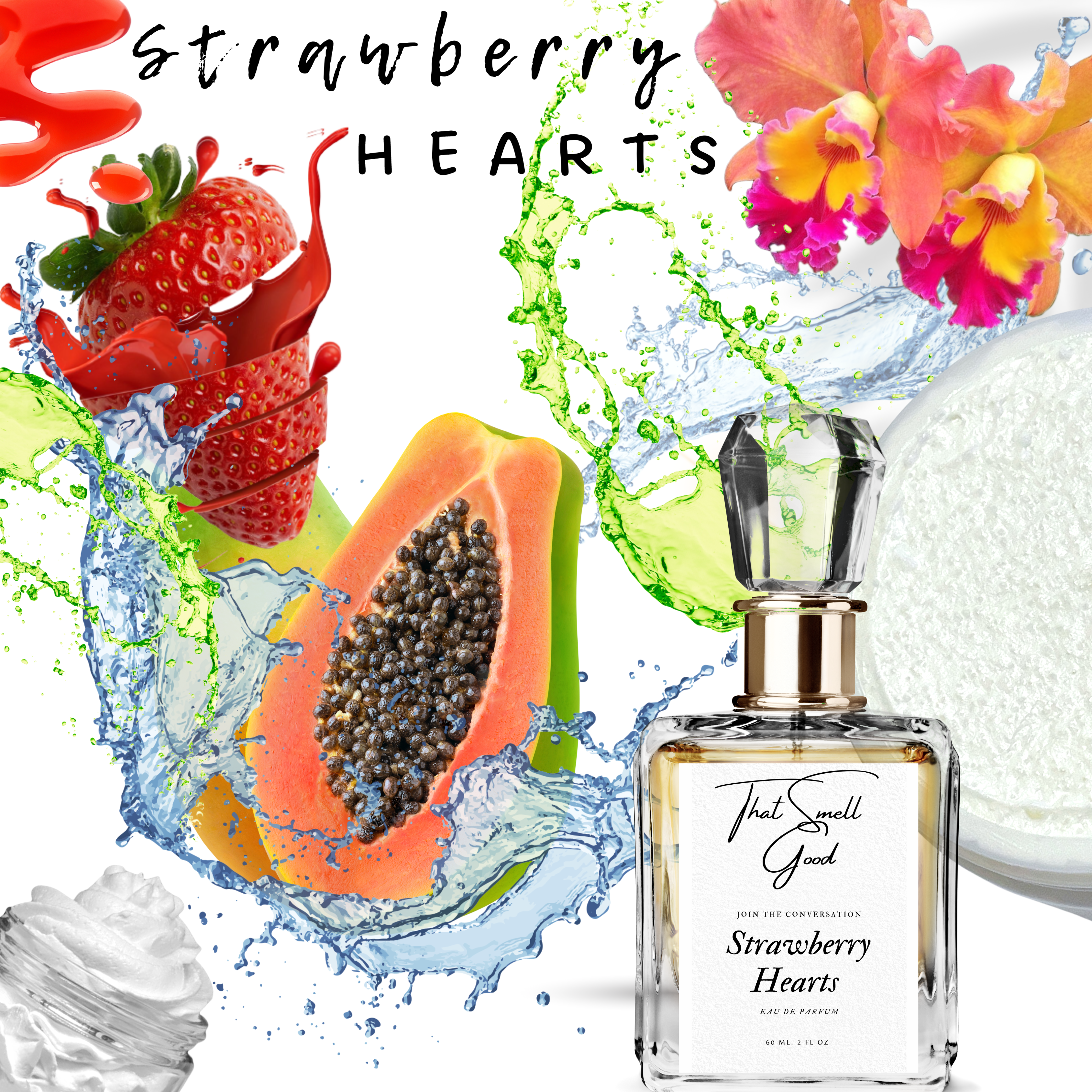 Strawberry Hearts 3pc Bundle
