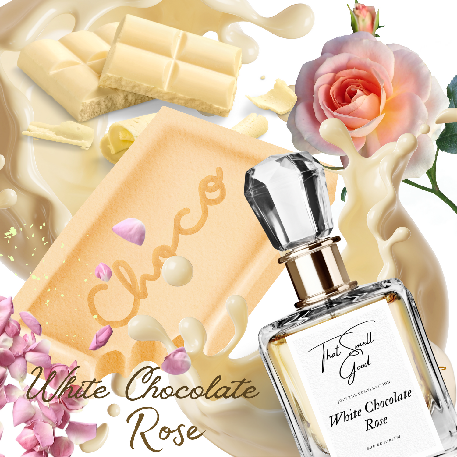 White Chocolate Rose 3pc. Bundle