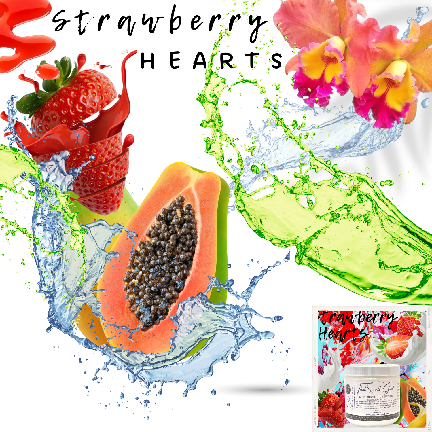 Strawberry Hearts Body Butter