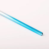 Closeup of makeup brush handle