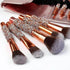 10 pc. Rhinestone Covered Makeup Brushes, Gold
