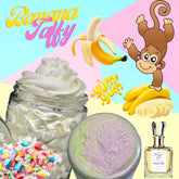 Banana Taffy Complete skincare set, body butter, body scrub and eau de parfum