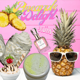 Pineapple Delight complete skincare set, body butter, eau de parfum and body scrub