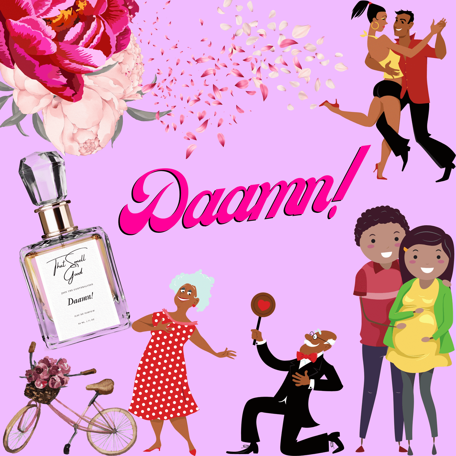 Daamn! Eau de Parfum. Notes of Peony