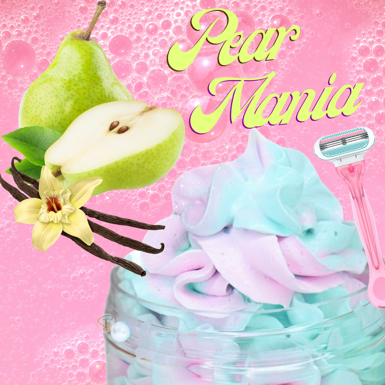 Pear Mania Bath Whip & Shave Butter