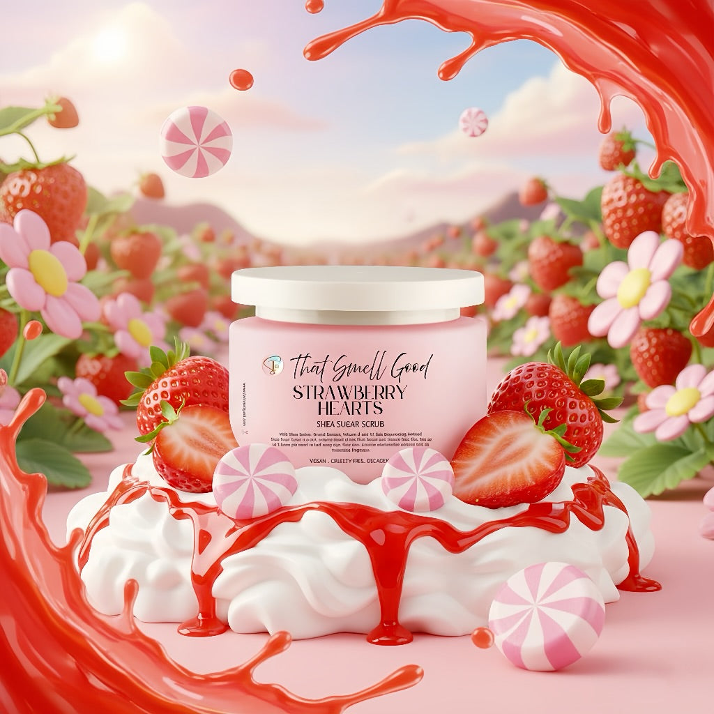 Strawberry Hearts Sugar Scrub