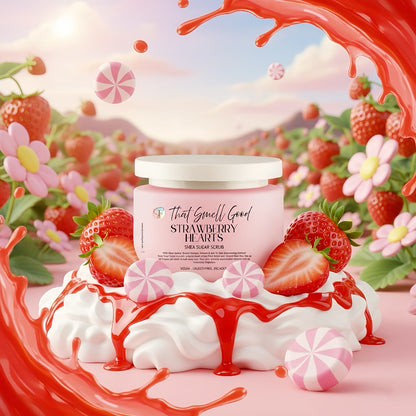 Strawberry Hearts Sugar Scrub