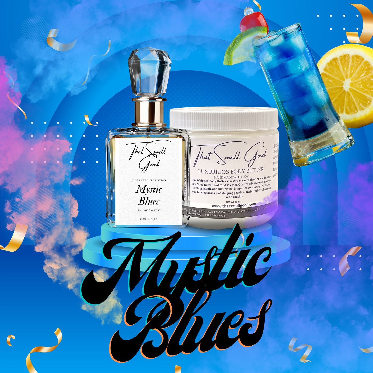 Mystic Blues Body Butter and Perfume