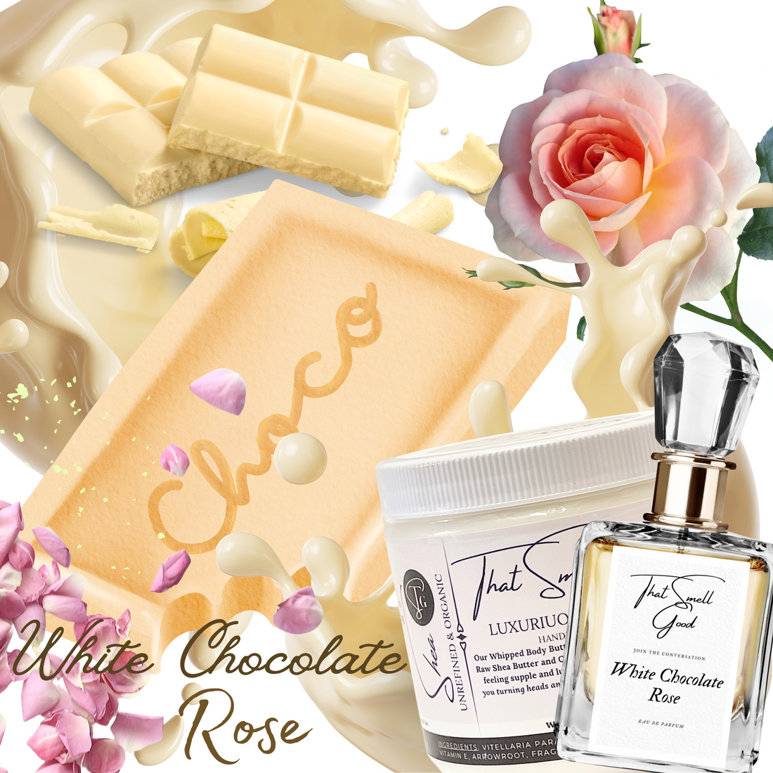 White Chocolate Rose Bundle