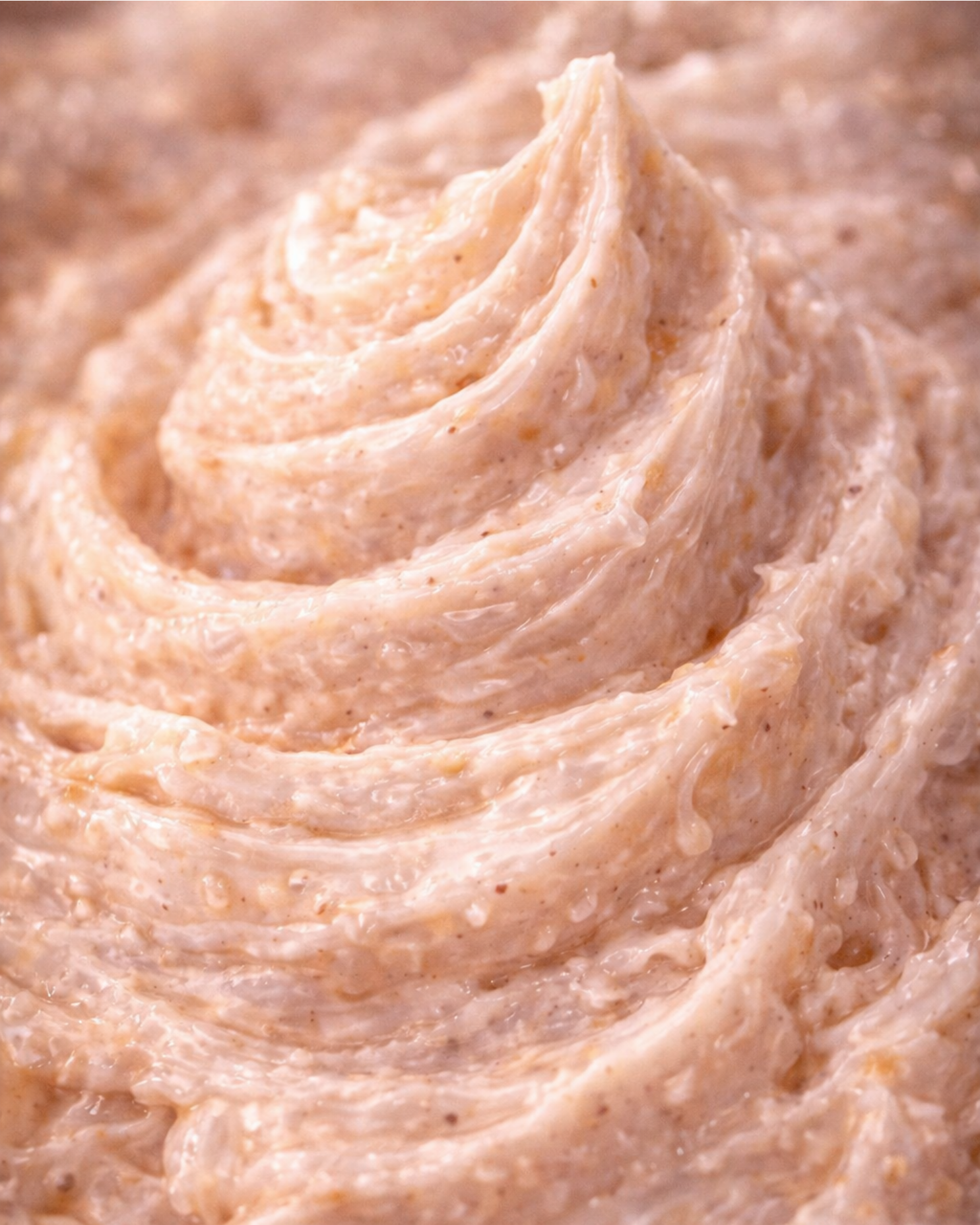 Close-up of creamy Jaded Diamonds Body Butter with a swirl pattern