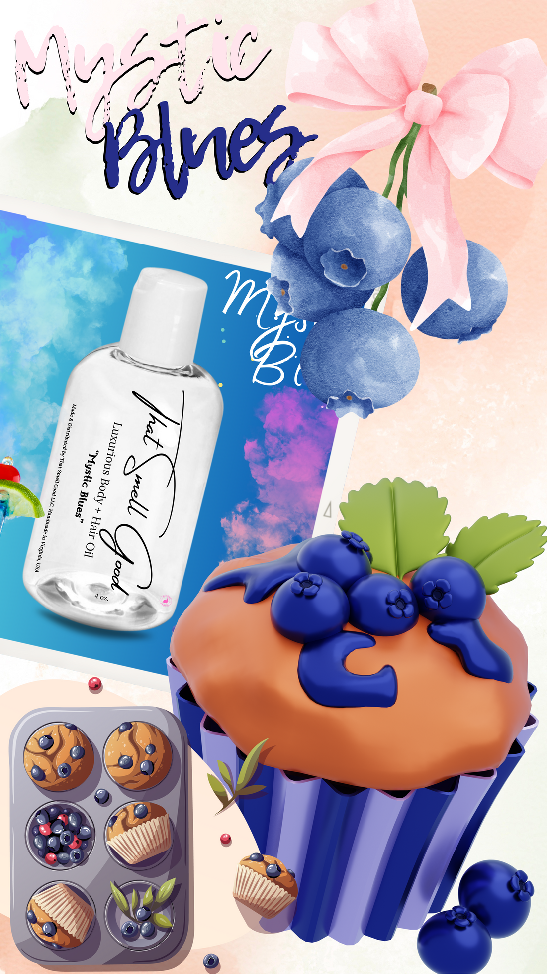 Mystic Blues Body + Hair/Beard Oil