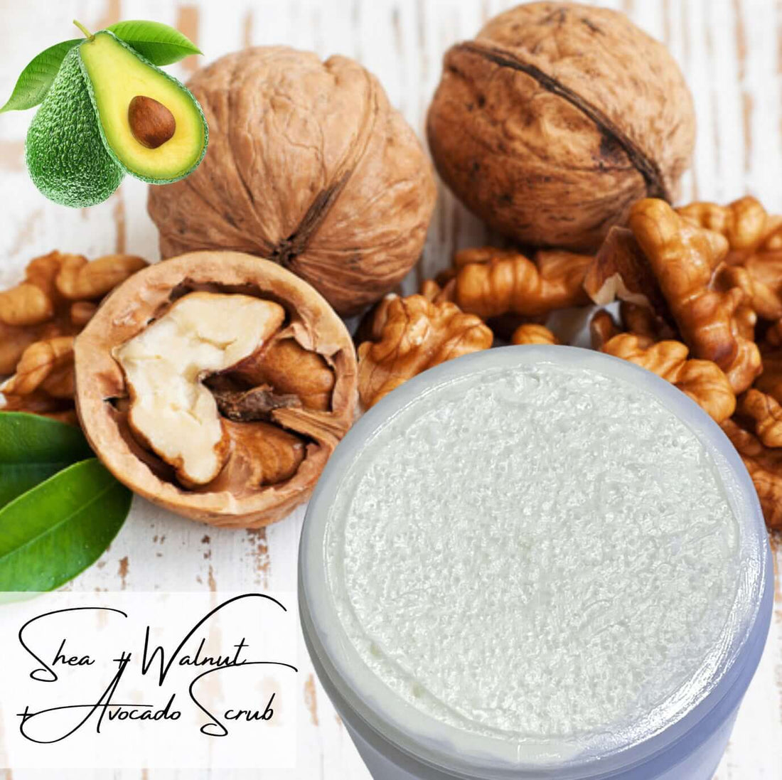 Shea, Walnut & Avocado Scrub