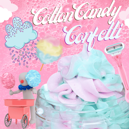 Cotton Candy Confetti Bath Whip &amp; Shave Butter