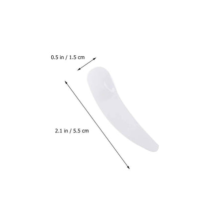 White cosmetic spatula for body butter