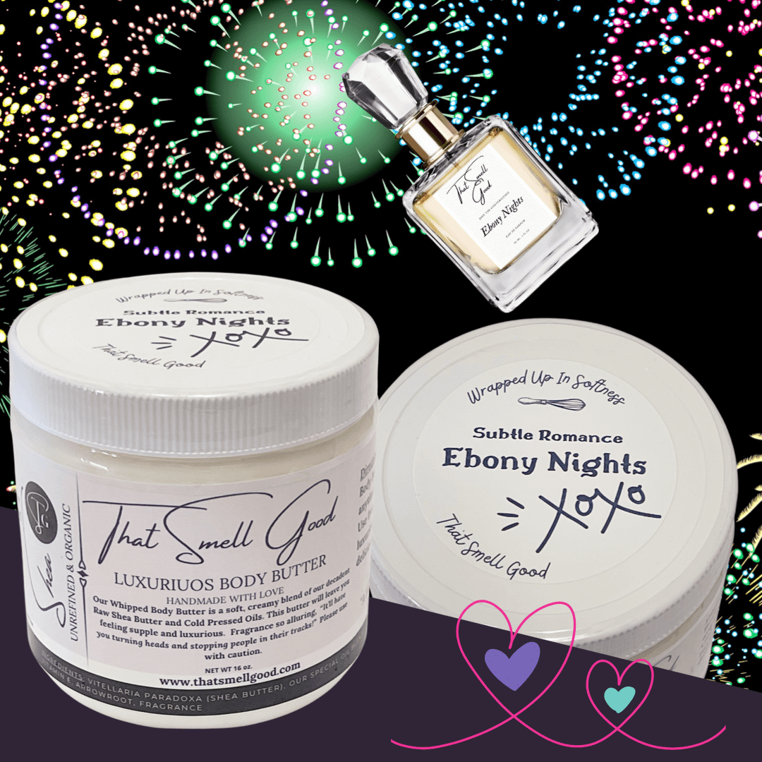 Ebony Nights body butter and eau de parfum bundled together