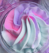 Sugarplum Bath Whip, soap, pink, purple, blue