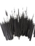 25 pc. Black disposable eyeliner applicators with white tip