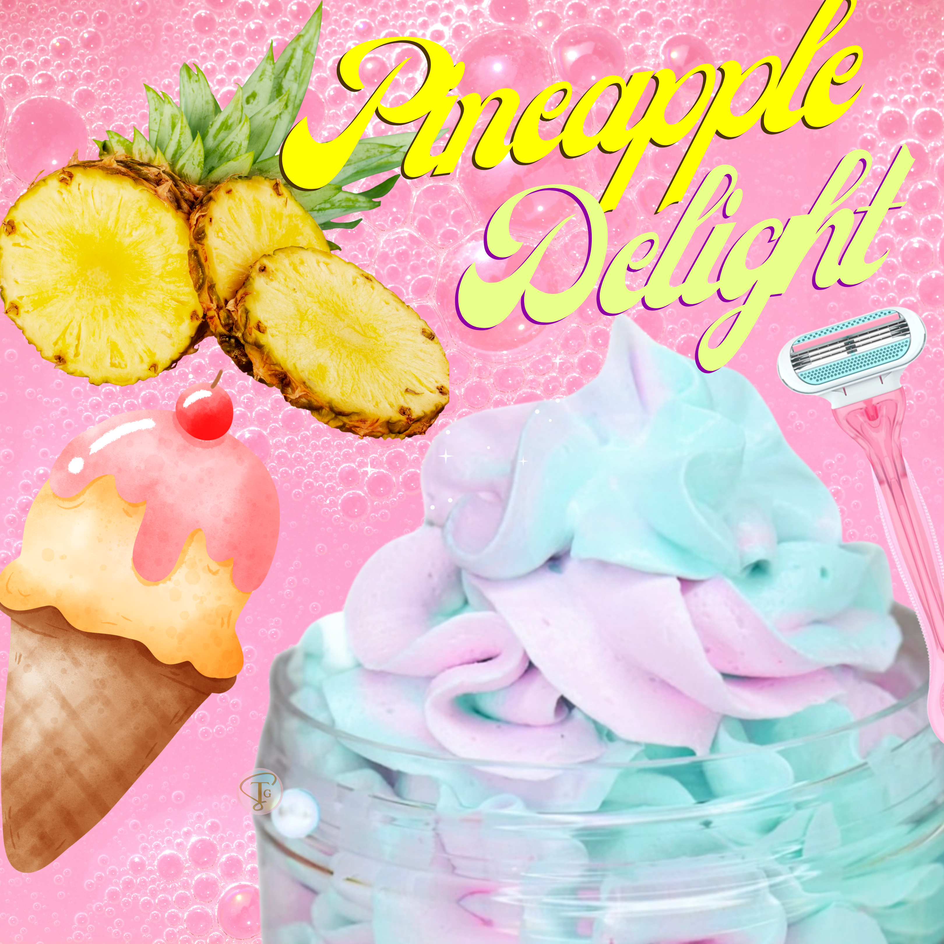 Pineapple Delight Bath Whip &amp; Shave Butter