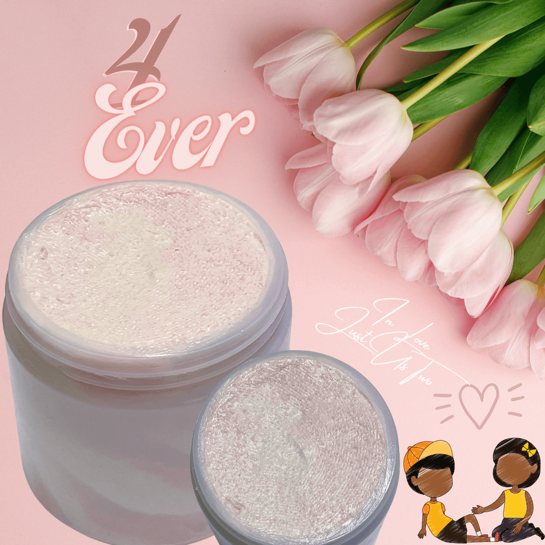 4 Ever Sugar Scrub, White and Pink Color