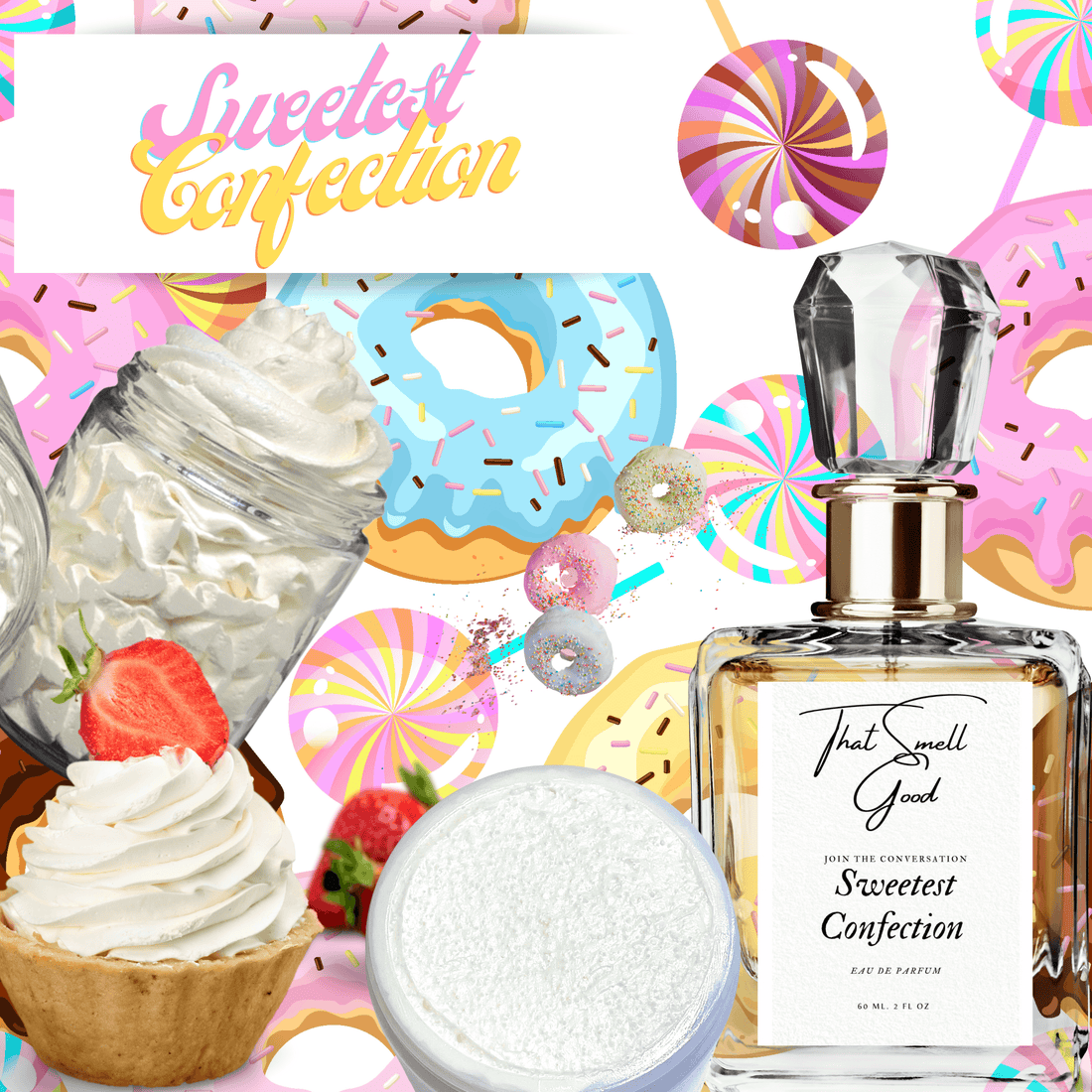 Sweetest Confection 3pc. Bundle. Body Butter, Ea de Parfum & Scrub