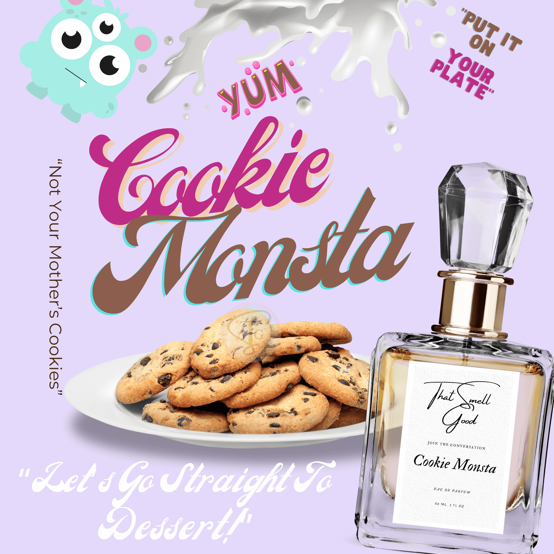 Cookie Monsta Eau de Parfum. Chocolate Chip Cookies